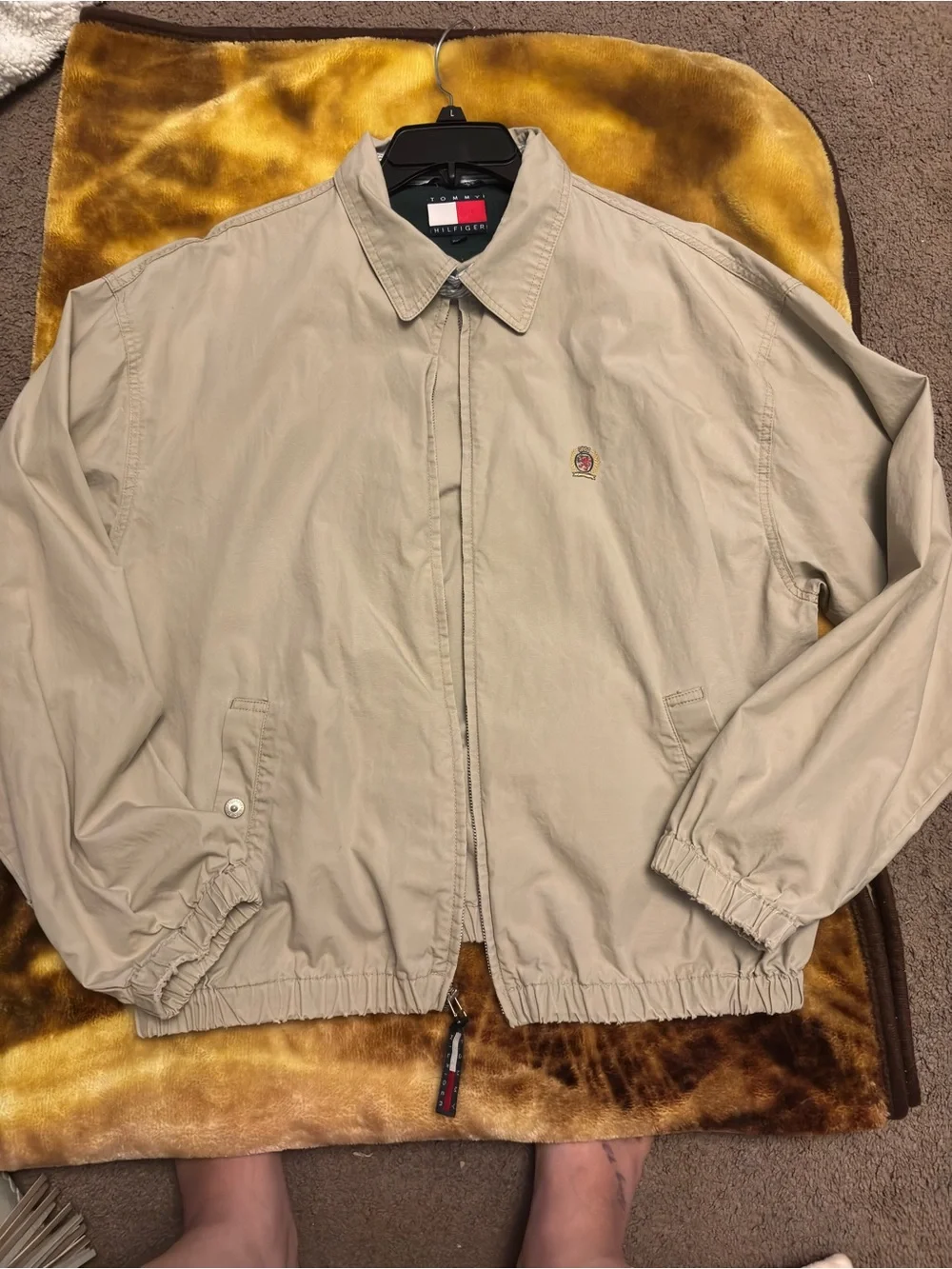 Tommy Hilfiger Beige Lightweight Zip Jacket